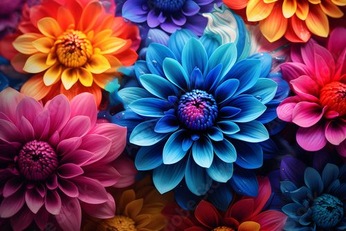 Bunte Blumen - Hintergrund