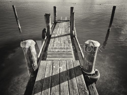 old wooden jetty