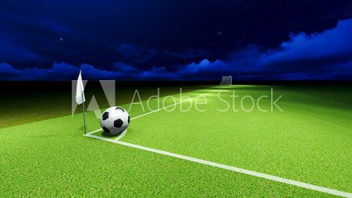 Soccer ball and goal