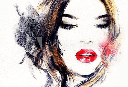 abstract  woman portrait