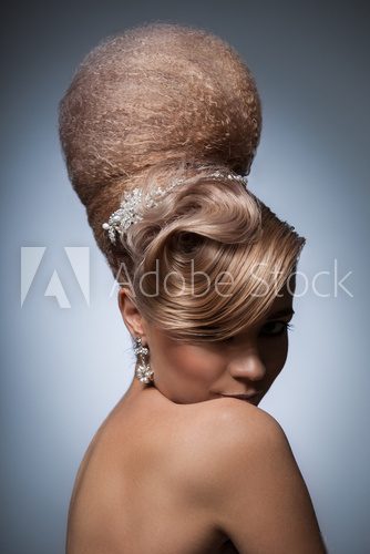 Stylish topknot.
