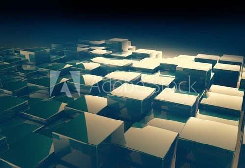 shiny cube pattern abstract background