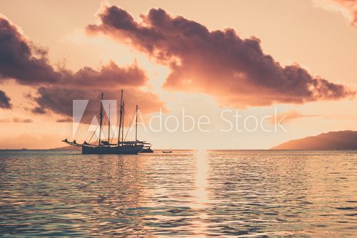 Recreational Yacht at the Indian Ocean