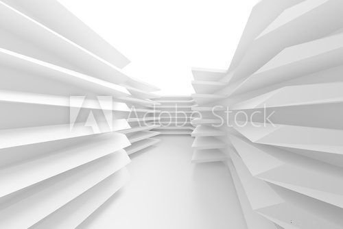 3d Illustration of Modern Building Construction