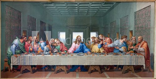 Vienna - Mosaic of Last supper - copy Leonardo da Vinci