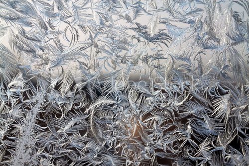 frosty pattern on glass