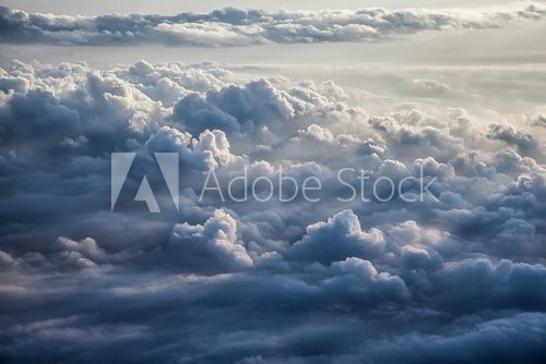 Beautiful blue sky background 