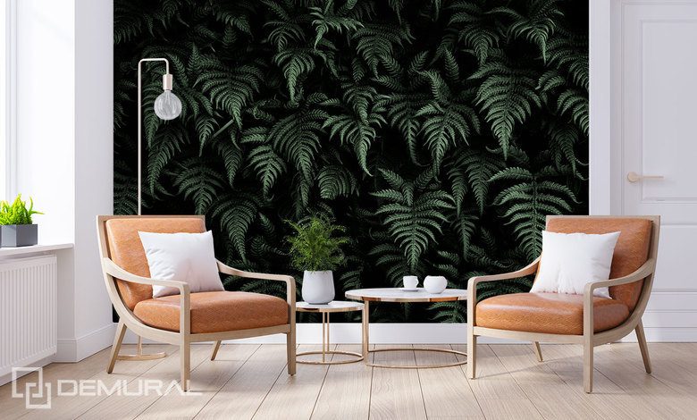 tajemnicza dzungla w salonie fototapety do salonu fototapety demural