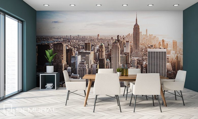 inspiracja prosto z nowoczesnego miasta fototapety miasto fototapety demural