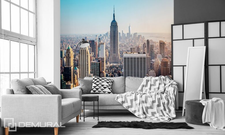 miasto az po horyzont fototapety miasto fototapety demural