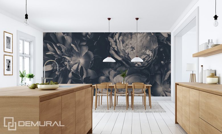 urok monochromatycznych kwiatow fototapety kwiaty fototapety demural