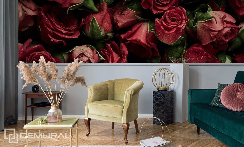 rozany aksamitny kobierzec fototapety kwiaty fototapety demural