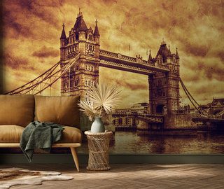 londynski most w klimatycznej sepii fototapety sepia fototapety demural