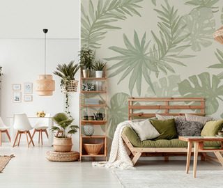 tropikalny akcent w salonowym zaciszu fototapety do salonu fototapety demural