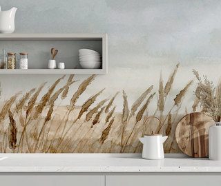 akwarelowe trawy w jesiennym swietle fototapety krajobraz fototapety demural