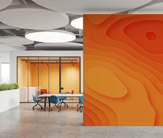 energetyczna abstrakcja w pomaranczowych tonach fototapety abstrakcyjne fototapety demural