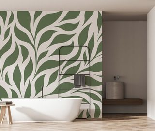 zielony motyw organicznej harmonii fototapety do lazienki fototapety demural