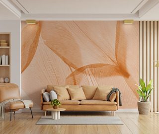 subtelna elegancja w odcieniach brzoskwini fototapety do salonu fototapety demural