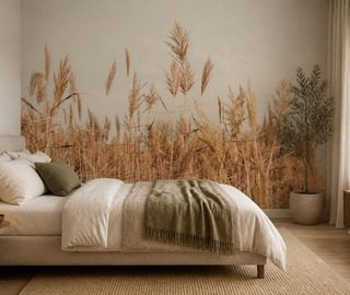 naturalistyczny styl roslinnego motywu fototapety do sypialni fototapety demural