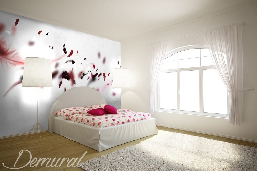 Różowa pierzynka Fototapety do sypialni Fototapety Demural