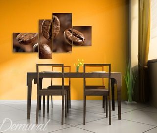 kawowa ukladanka obrazy do jadalni obrazy demural
