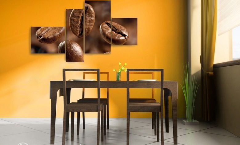kawowa ukladanka obrazy do jadalni obrazy demural