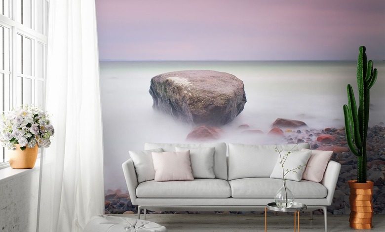 w mglistej toni o poranku fototapety krajobraz fototapety demural