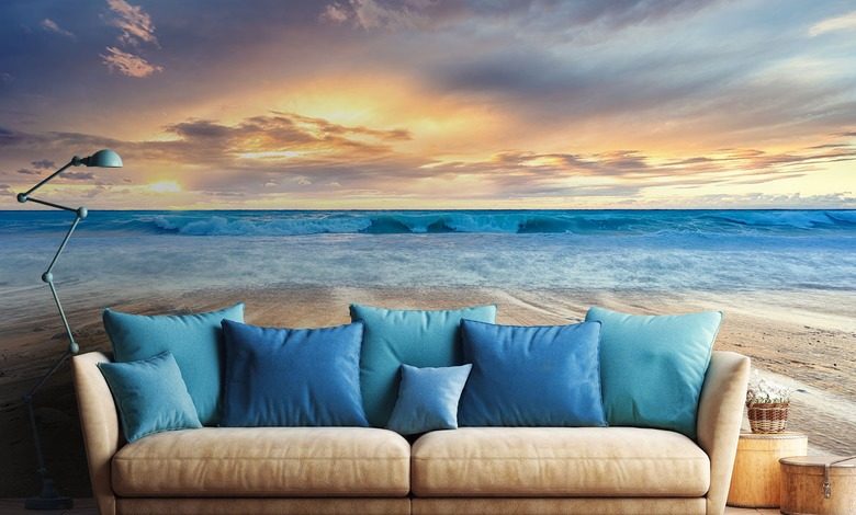 z nogami w zimnym oceanie fototapety krajobraz fototapety demural