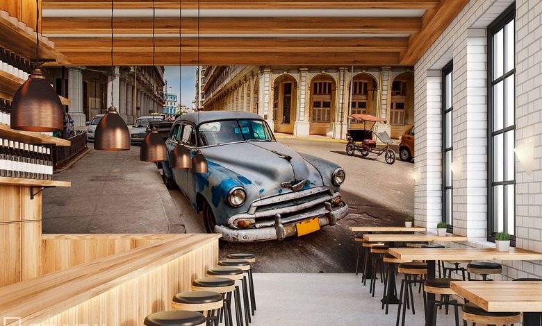 ulicami miast sprzed lat fototapety do kawiarni fototapety demural