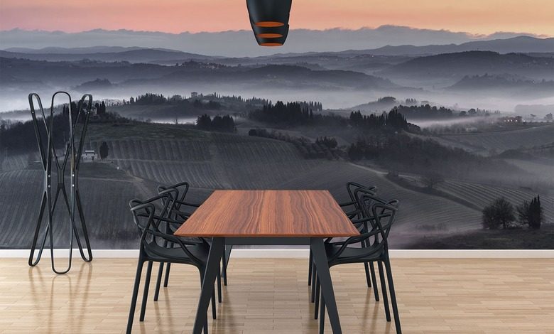 w dolinach spowitych we mgle fototapety krajobraz fototapety demural