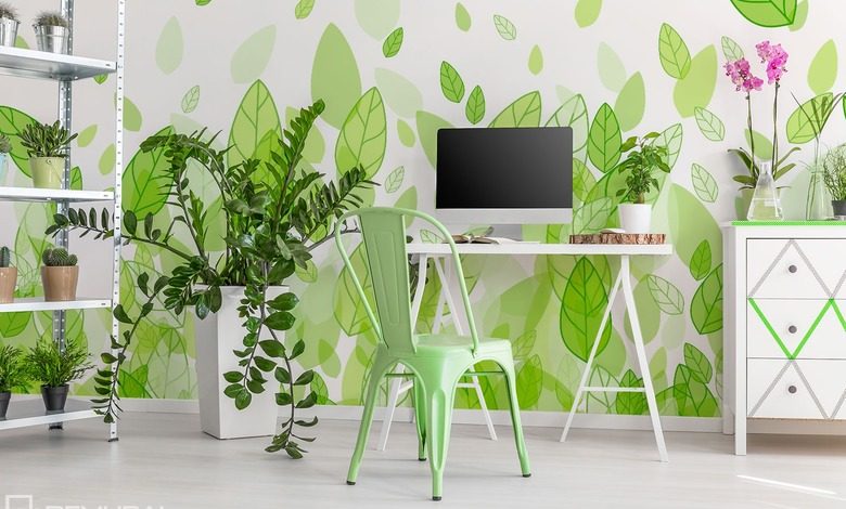 florystycznie zielona gratka fototapety do salonu fototapety demural