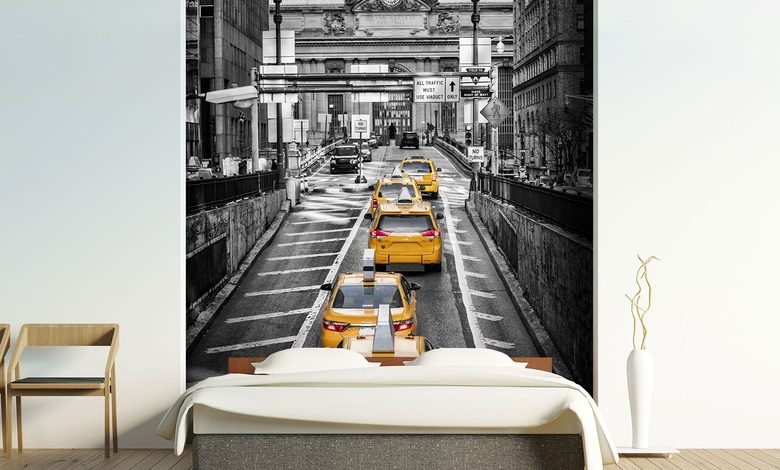 monotematycznie w czerni i bieli fototapety miasto fototapety demural