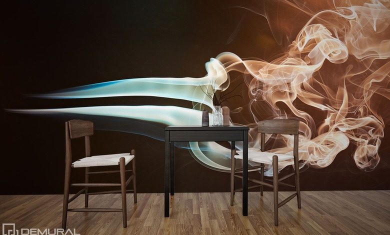 aranzacja w dymie spowita fototapety abstrakcyjne fototapety demural